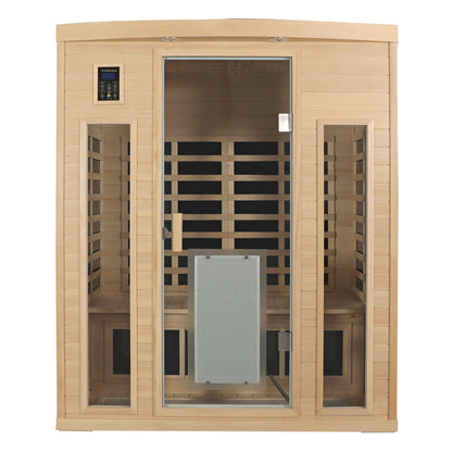 Hemlock Wood Far-Infrared Indoor Three Person Sauna Room