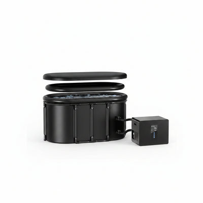 1/3HP Ice Bath Chiller & 148Gal Cold Plunge Tub Bundle | Cold Plunge Chiller with Built-In Pump & Filter, Insulated Ice Bath Tub for Cold Therapy, Recovery, Muscle Relaxation
