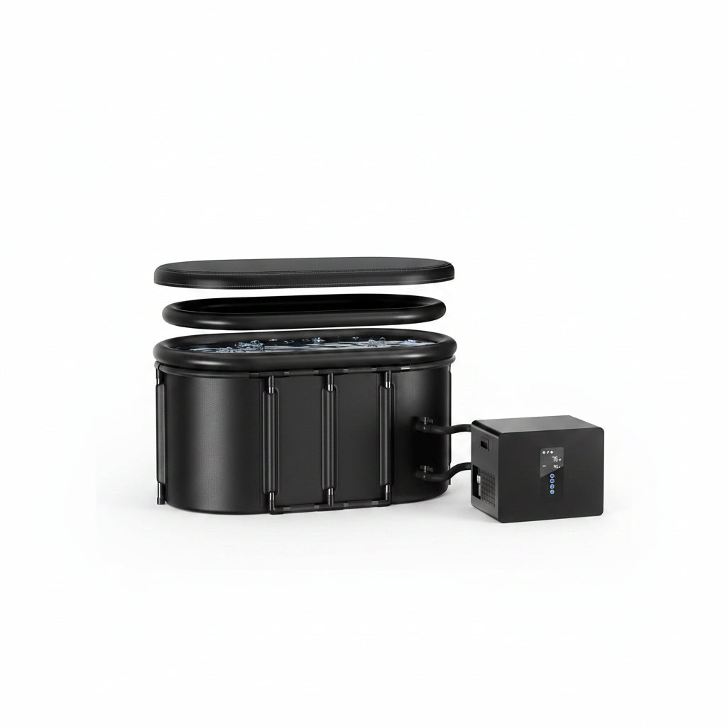 1/3HP Ice Bath Chiller & 148Gal Cold Plunge Tub Bundle | Cold Plunge Chiller with Built-In Pump & Filter, Insulated Ice Bath Tub for Cold Therapy, Recovery, Muscle Relaxation