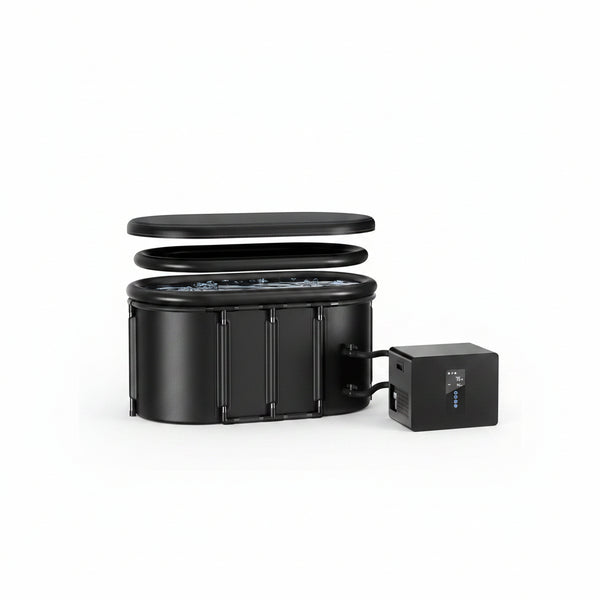 1/3HP Ice Bath Chiller & 148Gal Cold Plunge Tub Bundle | Cold Plunge Chiller with Built-In Pump & Filter, Insulated Ice Bath Tub for Cold Therapy, Recovery, Muscle Relaxation