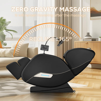 2026 Massage Chair Full Body, Zero Gravity Sl-Track Shiatsu Massage Recliner Chair with Body Scan, 6 Fix Point Rollers,Airbags,Deep Yoga Stretch, Heating Function