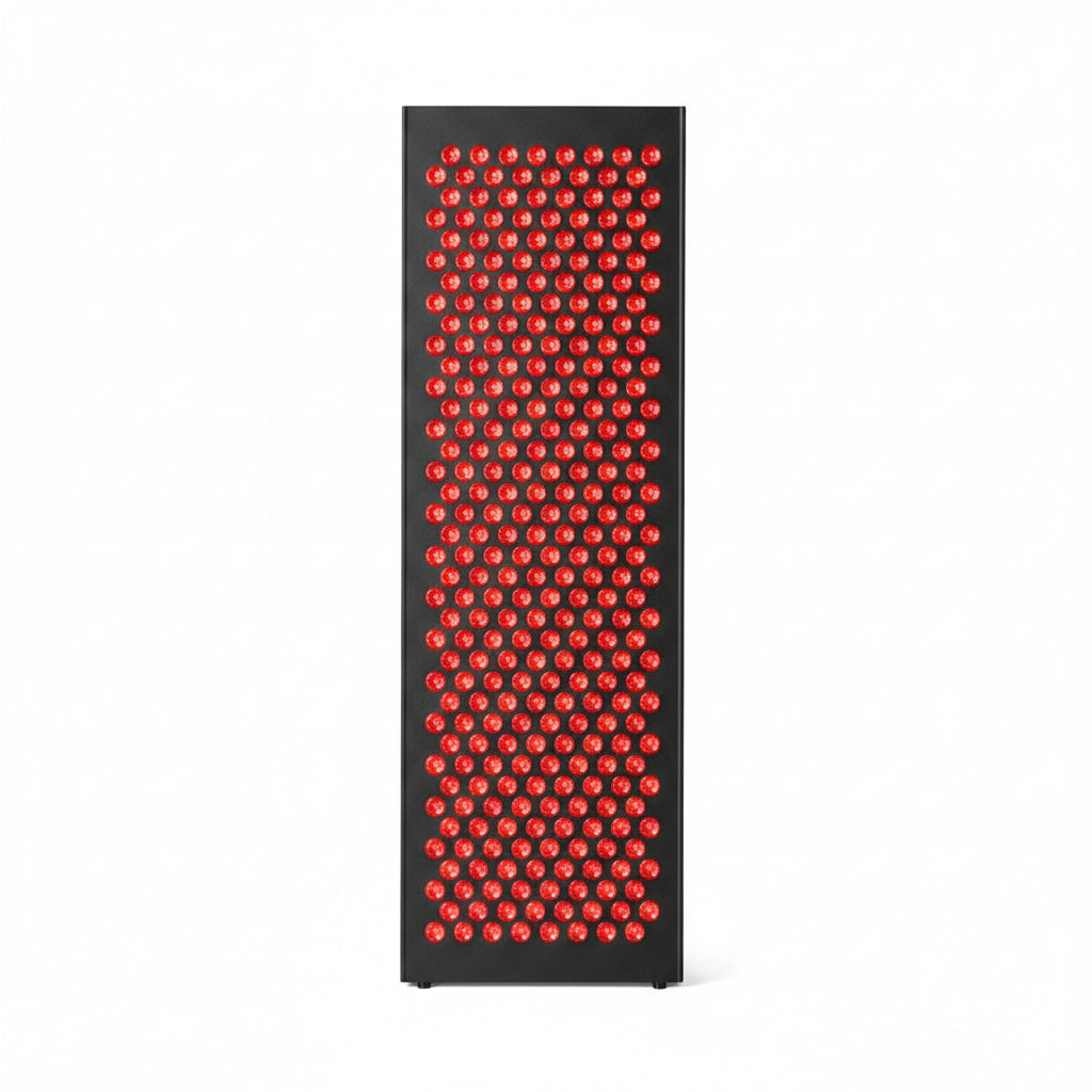 Red Light Therapy Box, 5In1 LED with 630-660-810-830-850, Metal Case, 3 Modes Red Light Panel with Soft Belt, 6 Timing Set - 9 Pulse Modes - 4-Level - Red Light Therapy Panel for Body