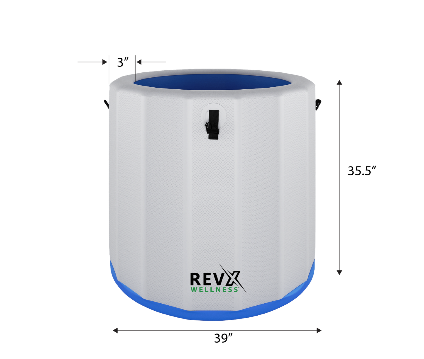RevX Inflatable Barrel with Inflatable Steps