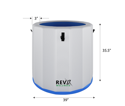 RevX Inflatable Barrel with Inflatable Steps