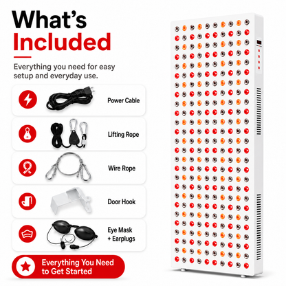 Red Light Therapy  & Near Infrared Light Therapy Panel, Full Body, 1500W