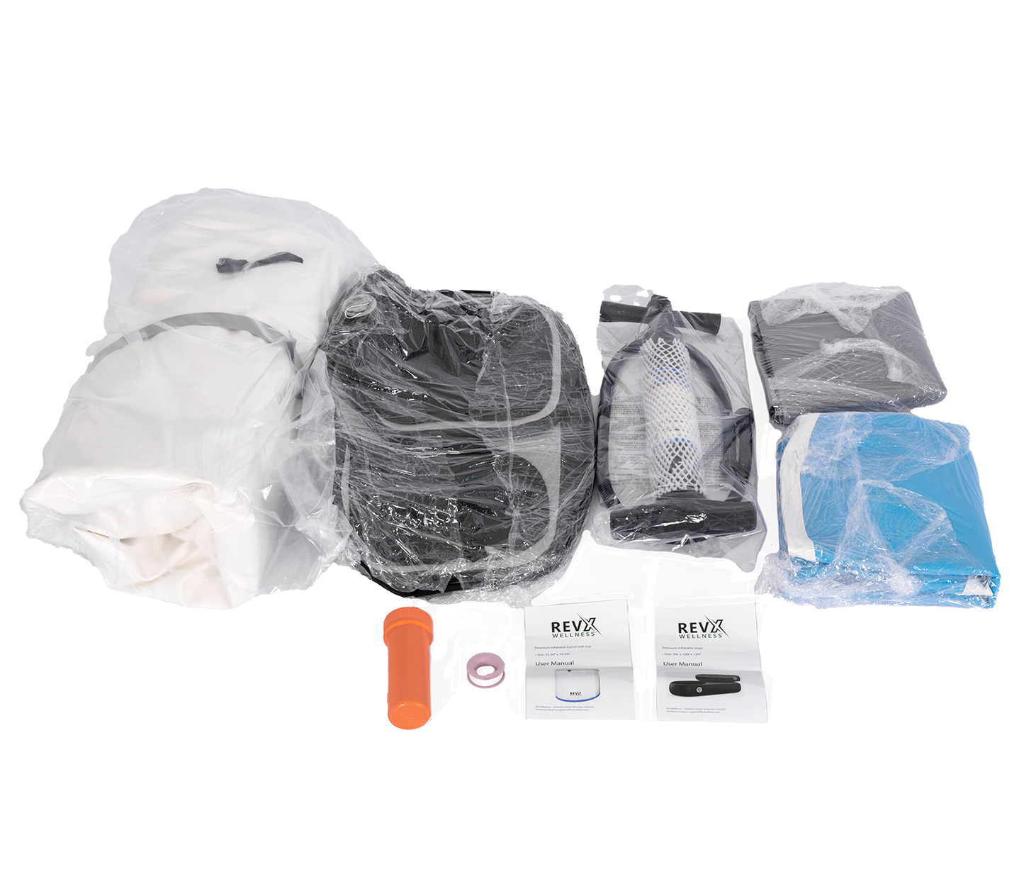 RevX Inflatable Barrel with Inflatable Steps