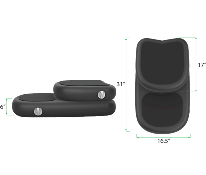 RevX Inflatable Barrel with Inflatable Steps